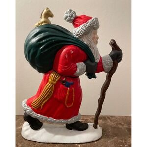 Old World Christmas Santa Claus Cast Iron Figurine Door Stop Christmas Holiday